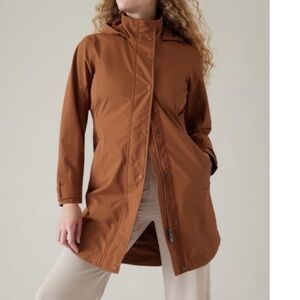 Athleta RainOut Sutra rain jacket (long)